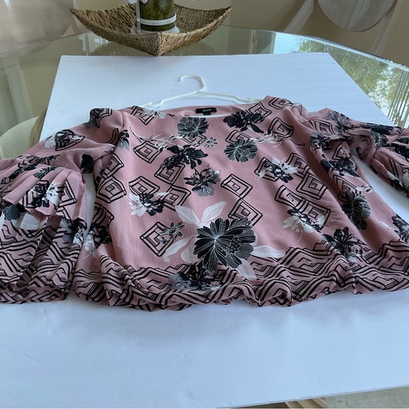 Alfani blouse, rose and black. Large. - Picture 7 of 7